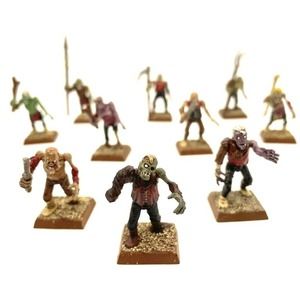 Vampire Counts Zombie Regiment 10 Painted Miniatures Dead Warhammer